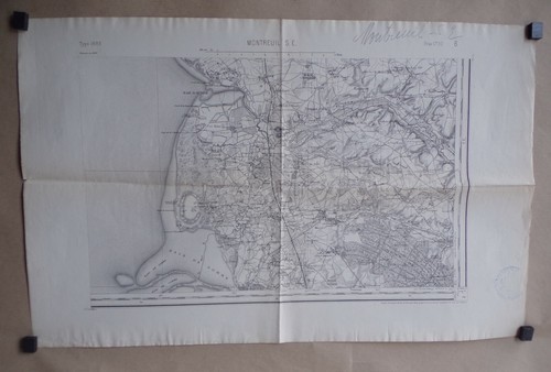 Carte etat major type - §,