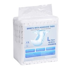 Couche Adulte Sous-vêtements d'Incontinence Languette Adhésive Taille L