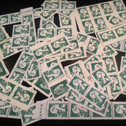 France faciale 100 timbres tvp - faciale,
