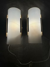 appliques vintage époque 1950,60 Laiton doré et  Plexi Style Arlus,Disderot