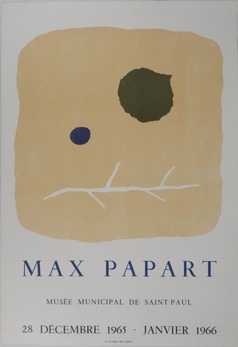 Affiche art max papart - [affiche,