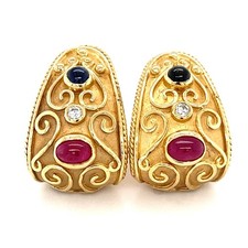 14k or Jaune Oreille Clips