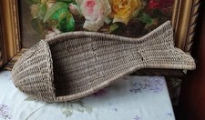 ANCIEN GRAND POISSON EN ROTIN