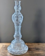 Chandelier Legras en verre moulé aux visages en relief, Carafe ancienne ou...