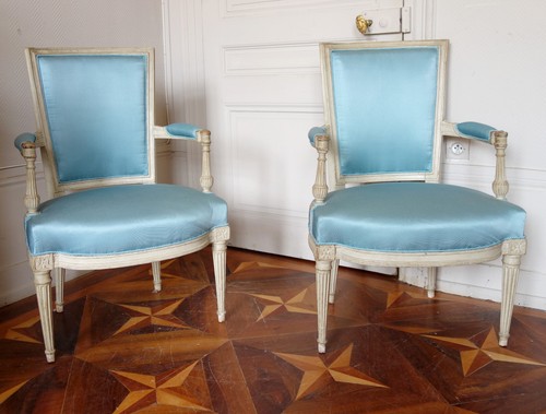 Paire fauteuils cabriolets - fauteuils,