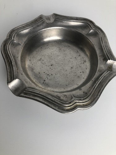 Ancien cendrier étain vintage - cendrier,