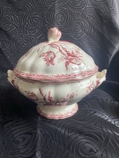 Petite Soupière Petit Model Sarreguemines Fontanges rouge