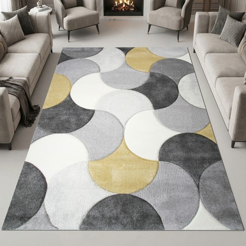 Tapis couloir moderne gris