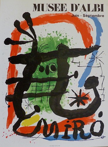 Joan miro affiche lithographie - miro,