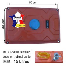 RESERVOIR groupe électrogène Complet ROBINET JAUGE DURITE piece coliers