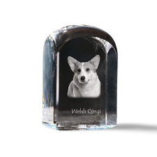 Pembroke Welsh Corgi cristal cachet avec un chien Art-Dog