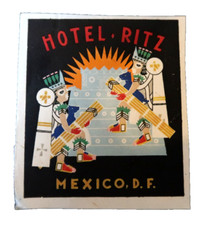 Ancien Etiquette à Bagage