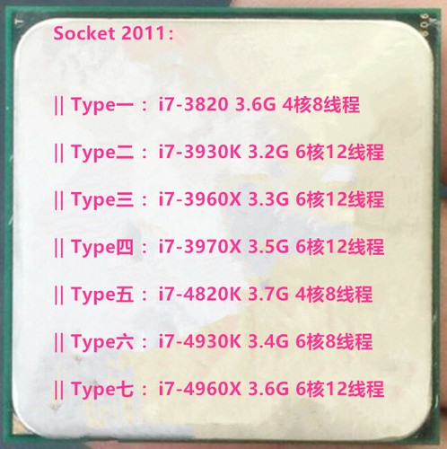 Intel 3820 3930k - i7-3820, i7-3930k