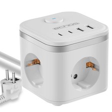Echo's 7-in-1 power cube with 2m cable, 3-way power strip with USB C