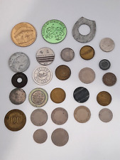 lot de 26 jetons anciens et