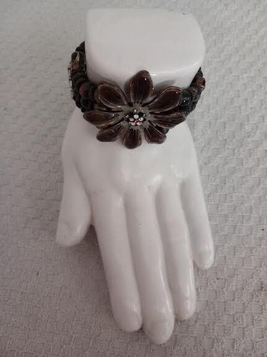 Bracelet perles marrons - , et