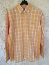 Chemise SERGE BLANCO QUINZE 15 jaune orangé rugby manches longues L