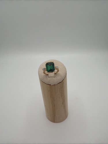 Bague dorée cristal - cristal, vert