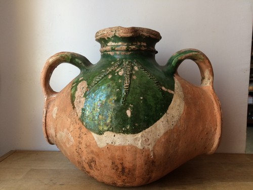 Ancien tonnelet terre - ancien,
