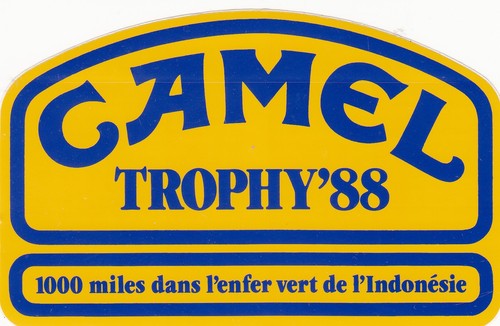 Autocollant camel trophy 88 - camel, trophy'88