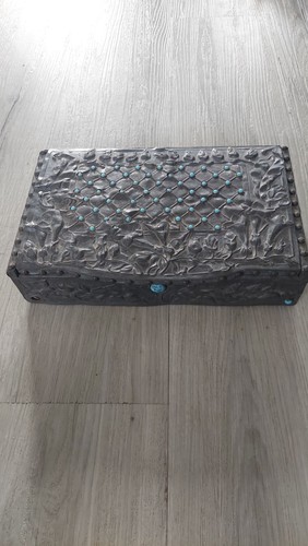 Coffret art nouveau 1900 etain - art,