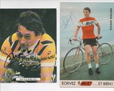 TOUR DE FRANCE CYCLISME 2  AUTOGRAPHES  de ROLAND BERLAND