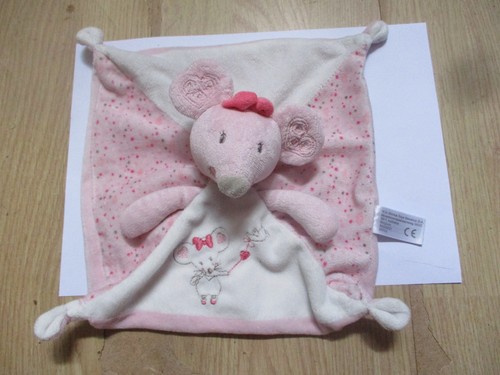 Doudou plat carré - plat, souris