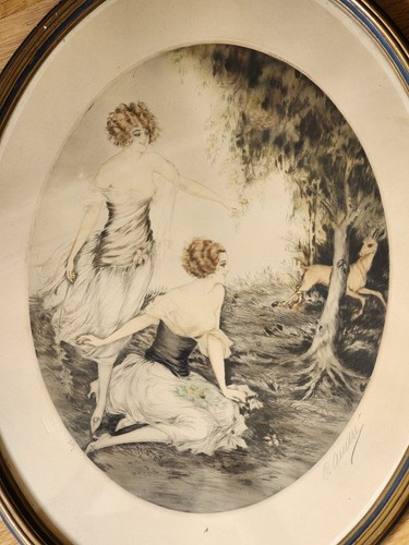 Art deco aquatinte - art,