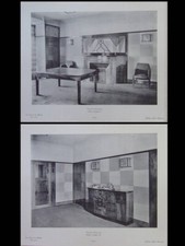 FRANCIS JOURDAIN, SALLE A MANGER - 2 PLANCHES 1926, ART DECO