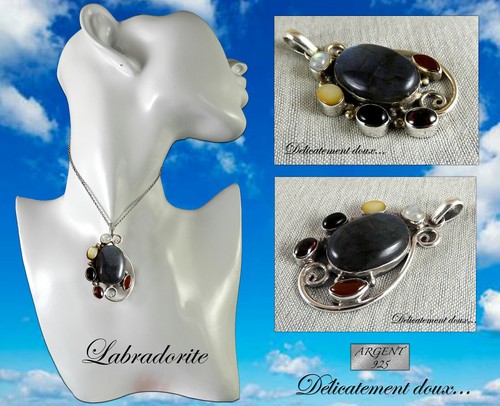 Superbe pendentif argent - superbe,
