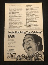 1980’s TV Show Taxi TV Guide