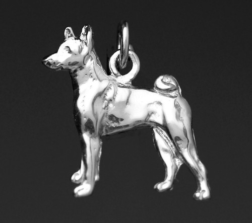 Pendentif chien basenji - chien,