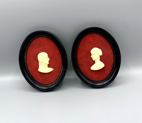 Paire cadres miniature - paire, de