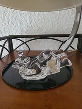 Ourson luge en cristal de