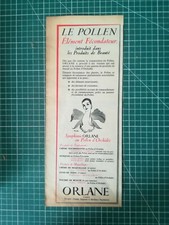 252 Publicité ancienne 1950 produit de beauté au pollen Orlane