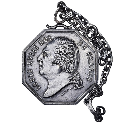 France jeton louis xviii - france,,