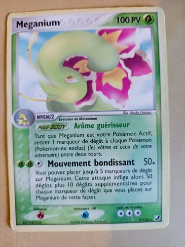 Carte pokémon meganium 115 - carte, 9/115