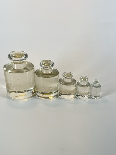 Lot poids en verre - lot,