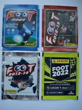 LOT DE 4 POCHETTES FOOTBALL PANINI  ( 2009 , 2013 , 2014 , 2022 )