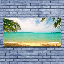 Tableau Impression Image sur Plexiglas® 140x70 Paysage Plage Mer