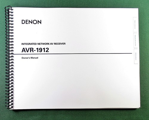 Denon avr 1912 instruction - avr-1912,