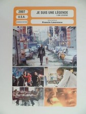 CARTE FICHE CINEMA 2007 JE SUIS UNE LEGENDE Will Smith Alice Braga Charlie Tahan