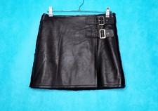 jupe CLAUDIE PIERLOT en cuir doublé mouton taille 1 ou 36/38 FR