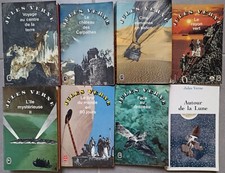 Lot/ 9 romans de Jules Verne -