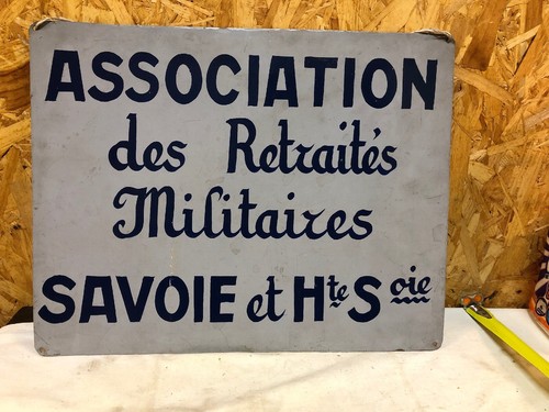 Ancienne plaque tole - ancienne,