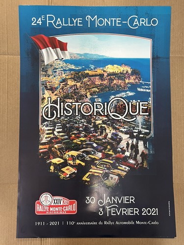 Affiche 24e rallye - 24e, monte-carlo