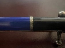 Stylo BIC À Billes Bleu Noir De Bureau Avec Anneau Chromé Vintage