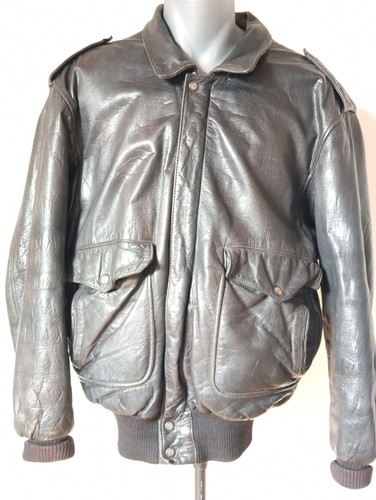 New man blouson - cuir, noir
