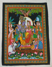 Radha Krishna Tenture indienne