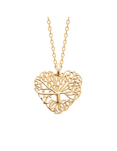 Collier pendentif coeur arbre - pendentif,